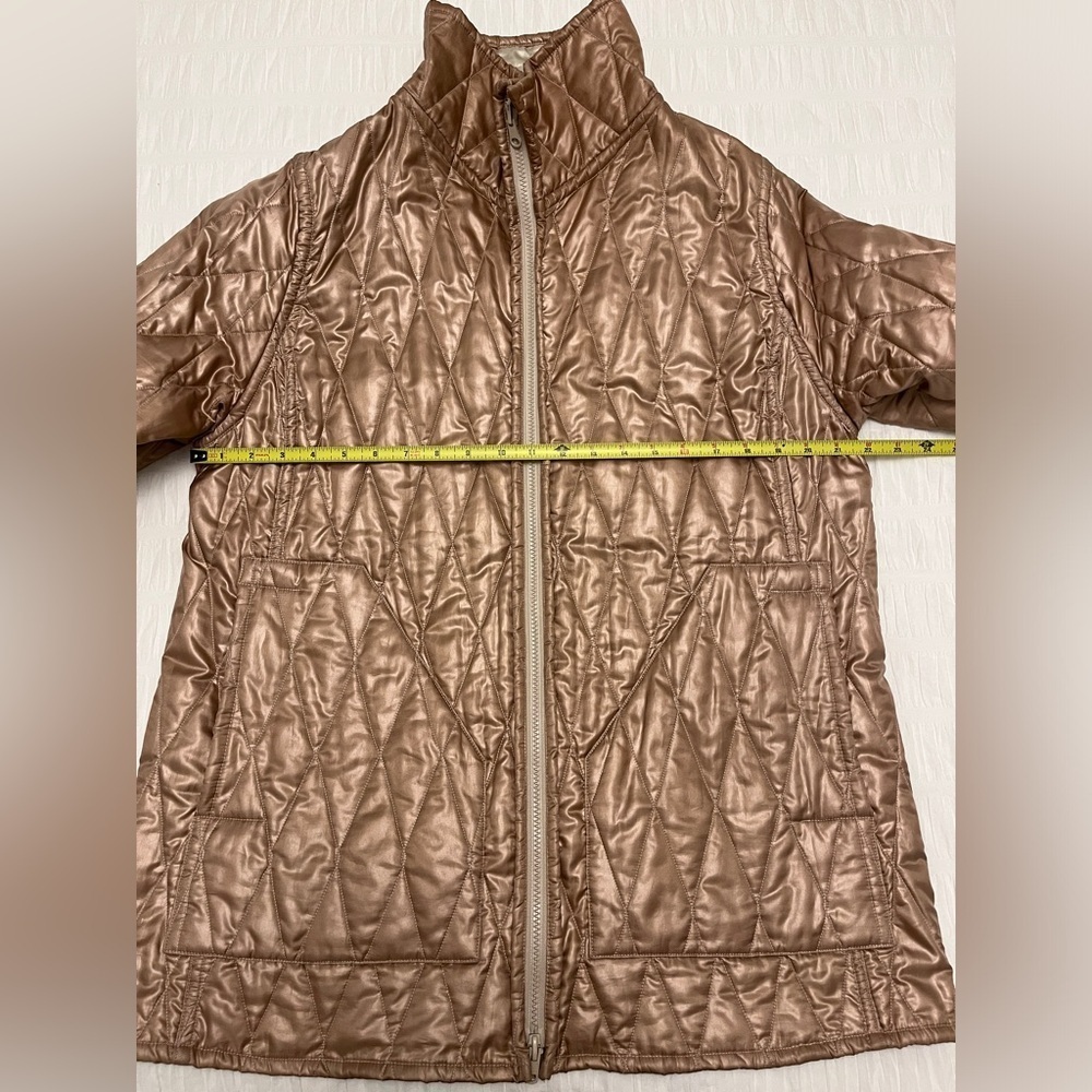 LINDA LUNDSTROM Vintage Reversible Zip Front Quilted Jacket Hip Length Casual - Picture 13 of 16